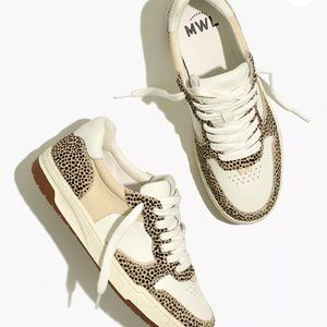 NEW Madewell Court Sneakers in Spotted Calf Hair SIZE 7.5